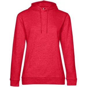 Толстовка с капюшоном женская Hoodie, красный меланж арт.WW04W617