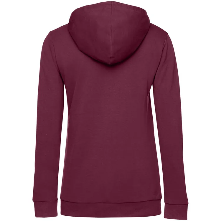 Толстовка с капюшоном женская Hoodie, бордовая арт.WW04W881