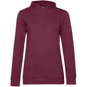 Толстовка с капюшоном женская Hoodie, бордовая арт.WW04W881