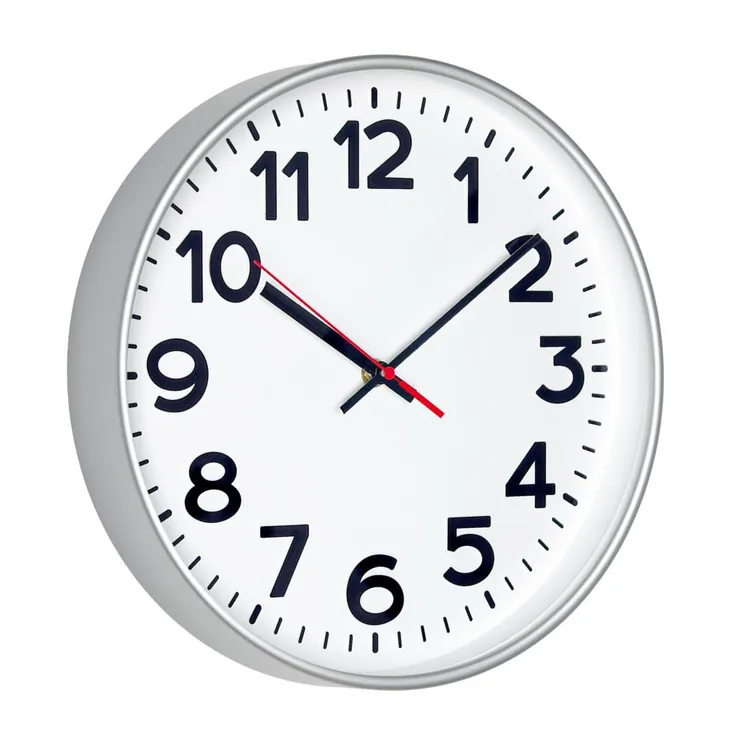 Часы настенные ChronoTop, серебристые арт.10732.15