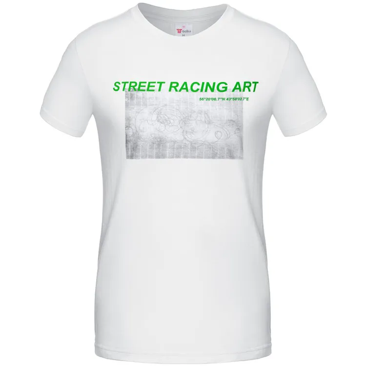 Футболка Street Racing Art, белая арт.70817.60