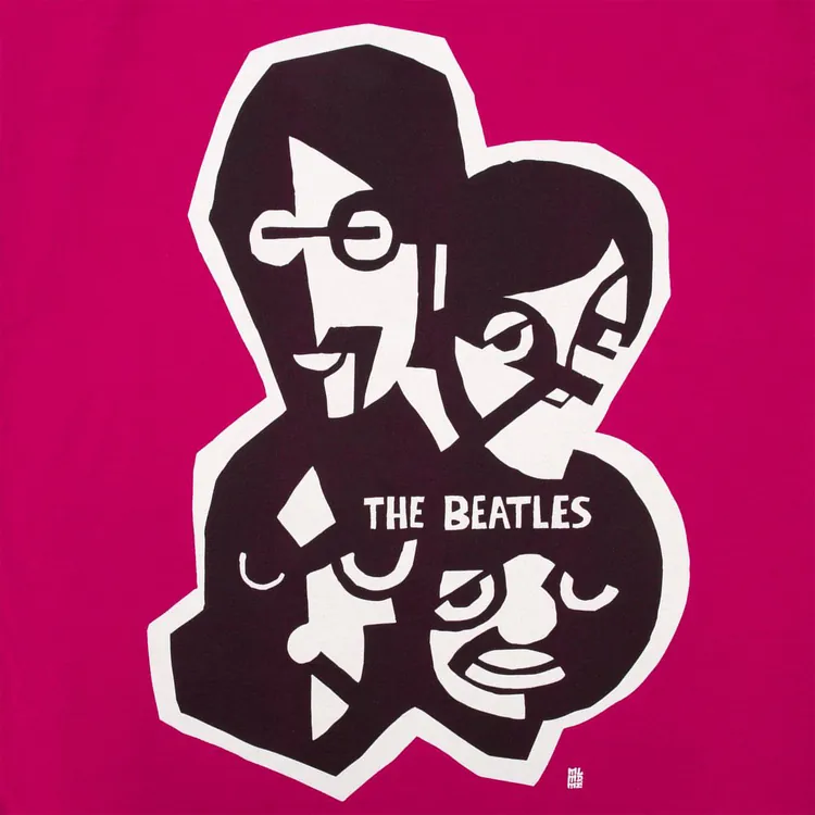 Футболка женская &laquo;Меламед. The Beatles&raquo;, ярко-розовая (фуксия) арт.70903.57