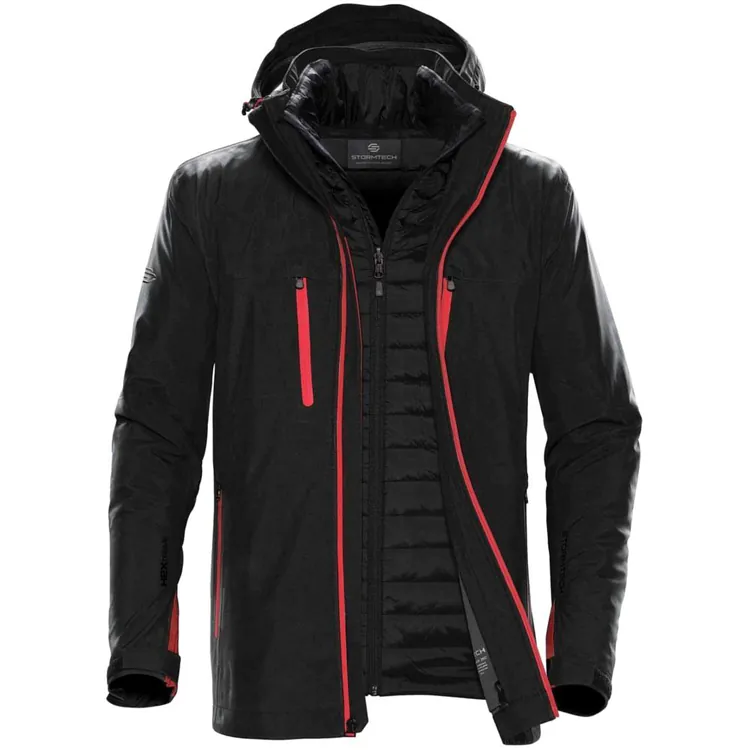 Куртка-трансформер мужская Matrix, черная с красным арт.11630.35