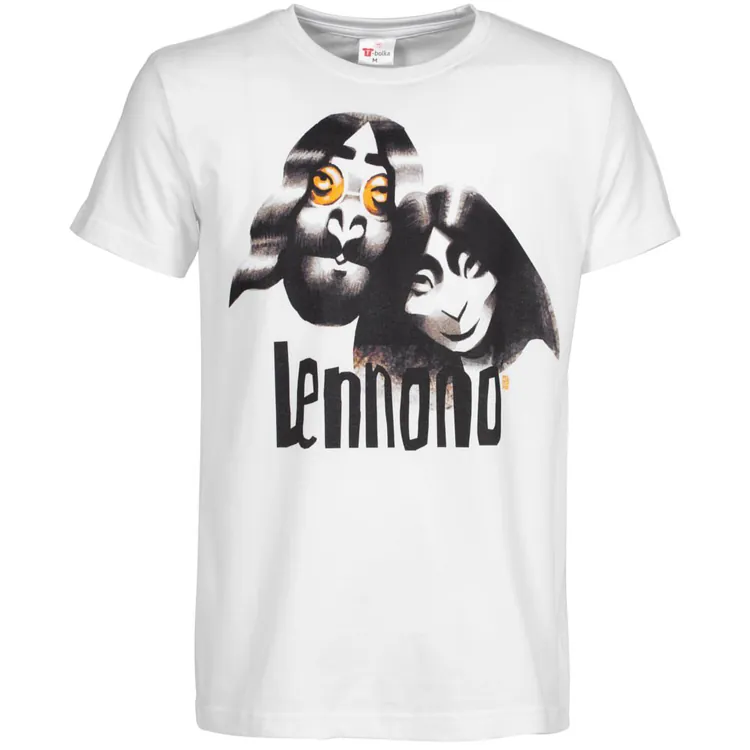 Футболка &laquo;Меламед. John Lennon, Yoko Ono&raquo;, белая арт.70909.60