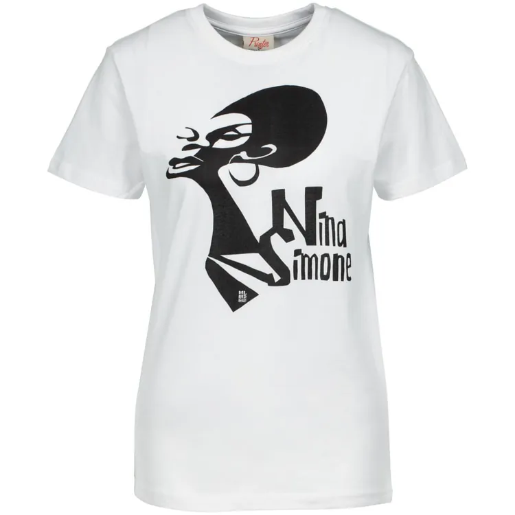 Футболка женская &laquo;Меламед. Nina Simone&raquo;, белая арт.70915.60