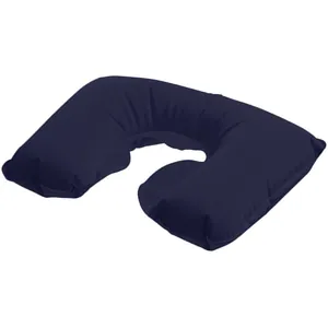 Надувная подушка под шею в чехле Sleep, темно-синяя арт.5125.40