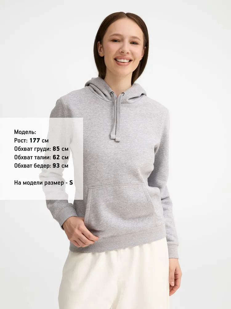 Толстовка женская Spencer Women, серый меланж арт.03103360
