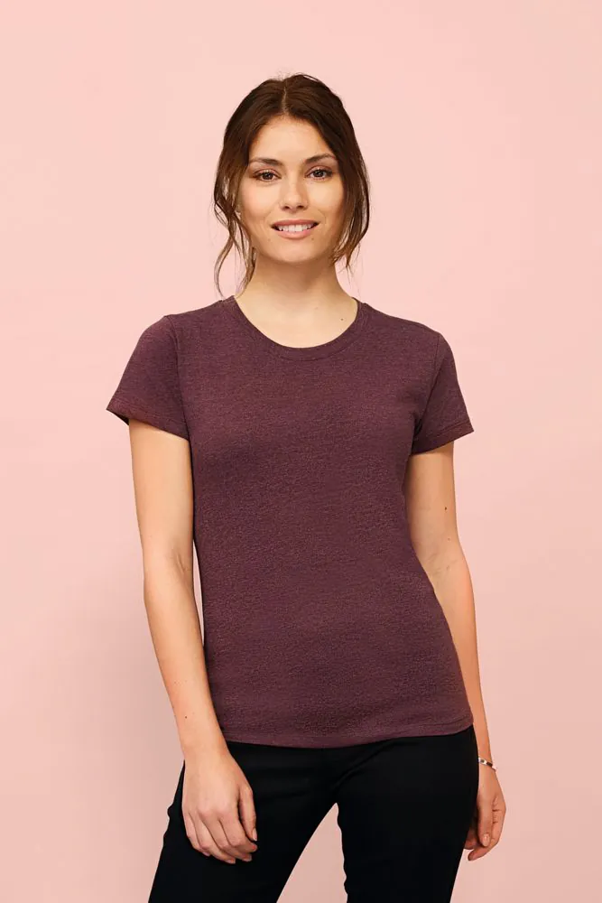 Футболка женская Regent Fit Women, коричневая (терракотовая) арт.02758407