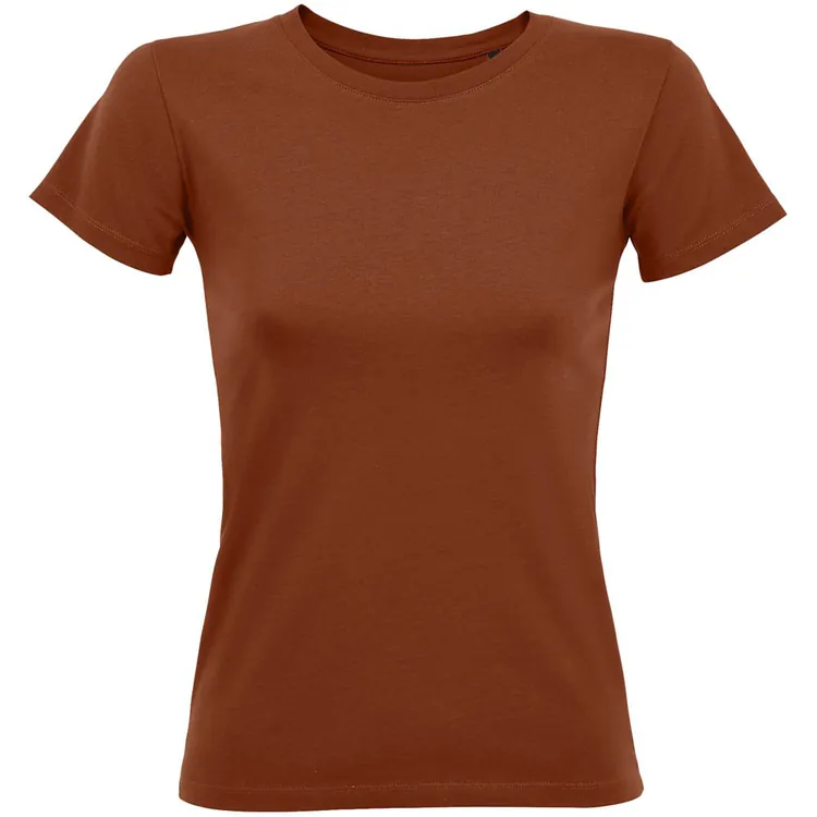 Футболка женская Regent Fit Women, коричневая (терракотовая) арт.02758407