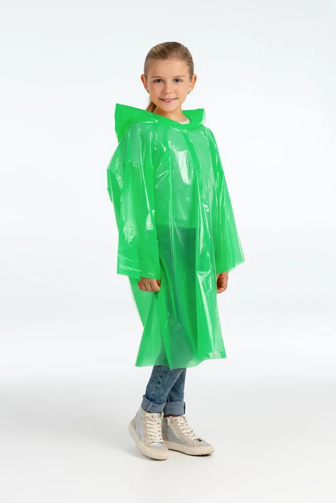 Дождевик-плащ детский BrightWay Kids, зеленый арт.11877.90