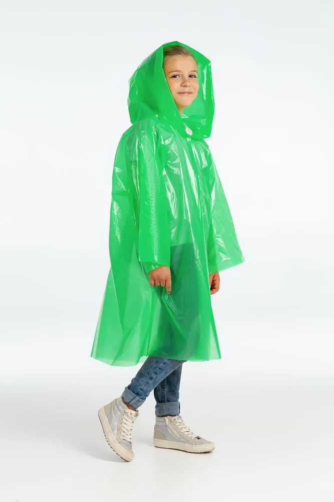 Дождевик-плащ детский BrightWay Kids, зеленый арт.11877.90