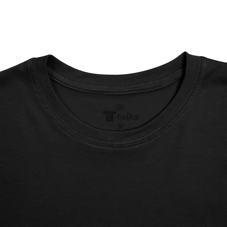 Футболка унисекс T-bolka 140, черная арт.5190.30