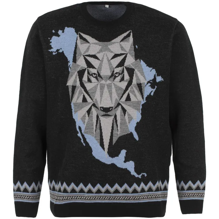 Джемпер Totem Wolf, черный арт.47701.03