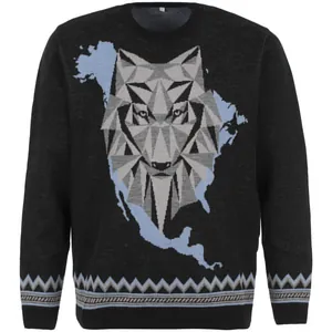 Джемпер Totem Wolf, черный арт.47701.03