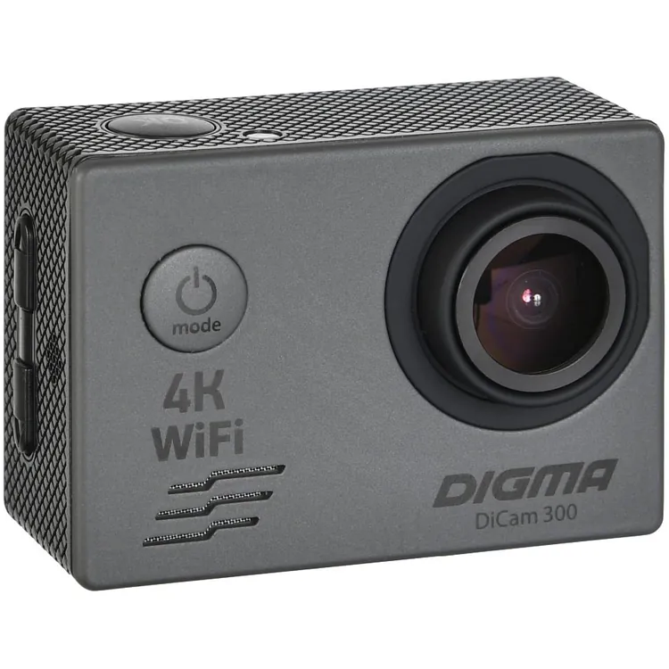 Экшн-камера Digma DiCam 300, серая арт.14866