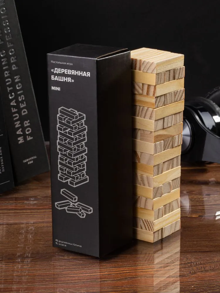 Игра &laquo;Деревянная башня мини&raquo;, неокрашенная арт.5351.00