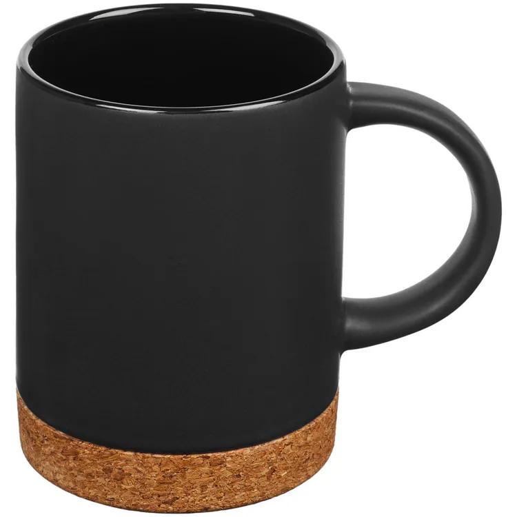 Кружка с пробковой подставкой Corky, черная арт.12894.30