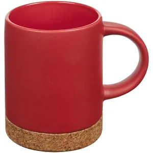 Кружка с пробковой подставкой Corky, красная арт.12894.50