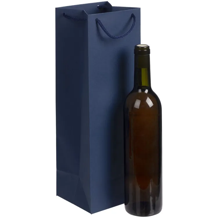 Пакет под бутылку Vindemia, синий арт.75556.40