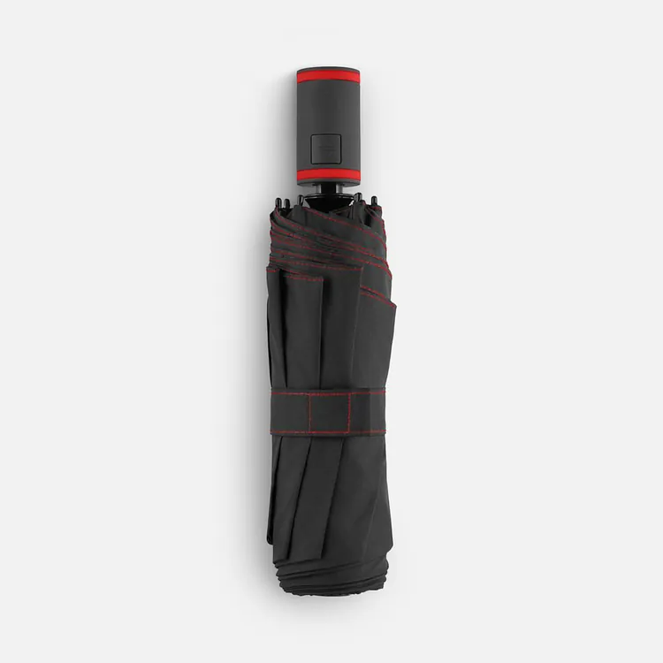 Зонт складной AOC Mini с цветными спицами, красный арт.64715.50