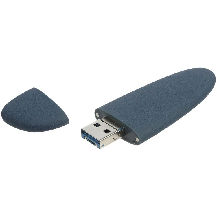 Флешка Pebble Universal, USB 3.0, серо-синяя, 32 Гб арт.15810.42