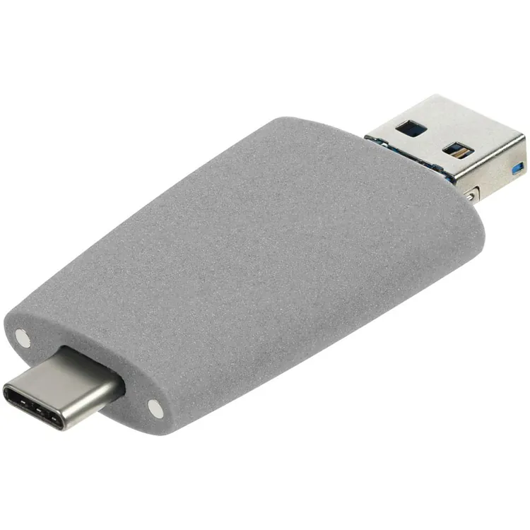 Флешка Pebble Universal, USB 3.0, серая, 64 Гб арт.15810.04