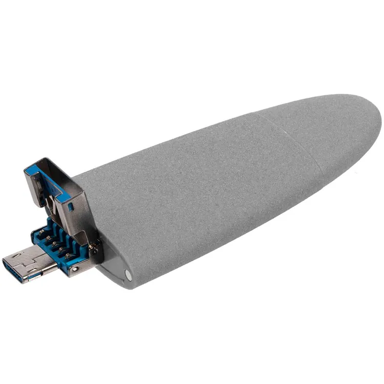 Флешка Pebble Universal, USB 3.0, серая, 64 Гб арт.15810.04