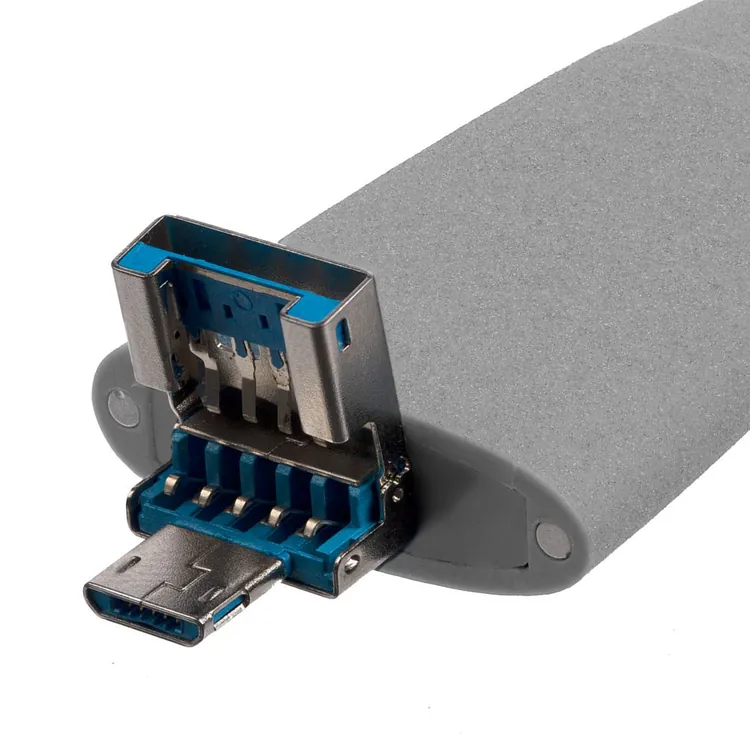 Флешка Pebble Universal, USB 3.0, серая, 64 Гб арт.15810.04