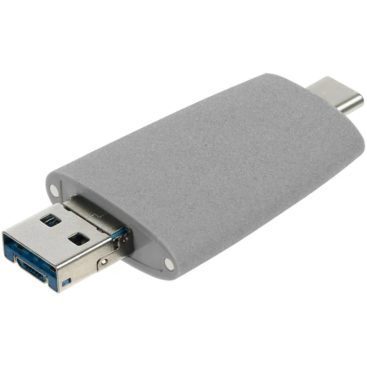 Флешка Pebble Universal, USB 3.0, серая, 64 Гб арт.15810.04