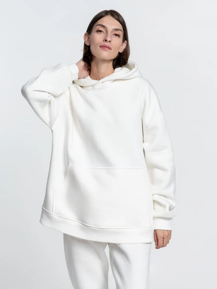 Худи Kulonga Oversize, молочно-белое арт.14101.60
