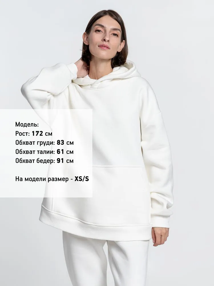 Худи Kulonga Oversize, молочно-белое арт.14101.60