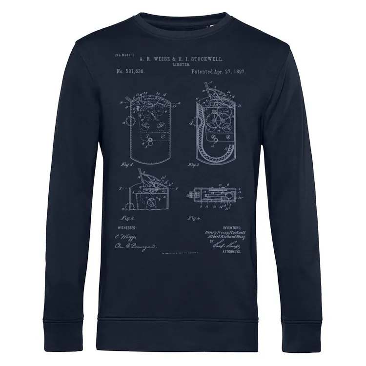 Свитшот Old Patents. Lighter, темно-синий арт.71162.40