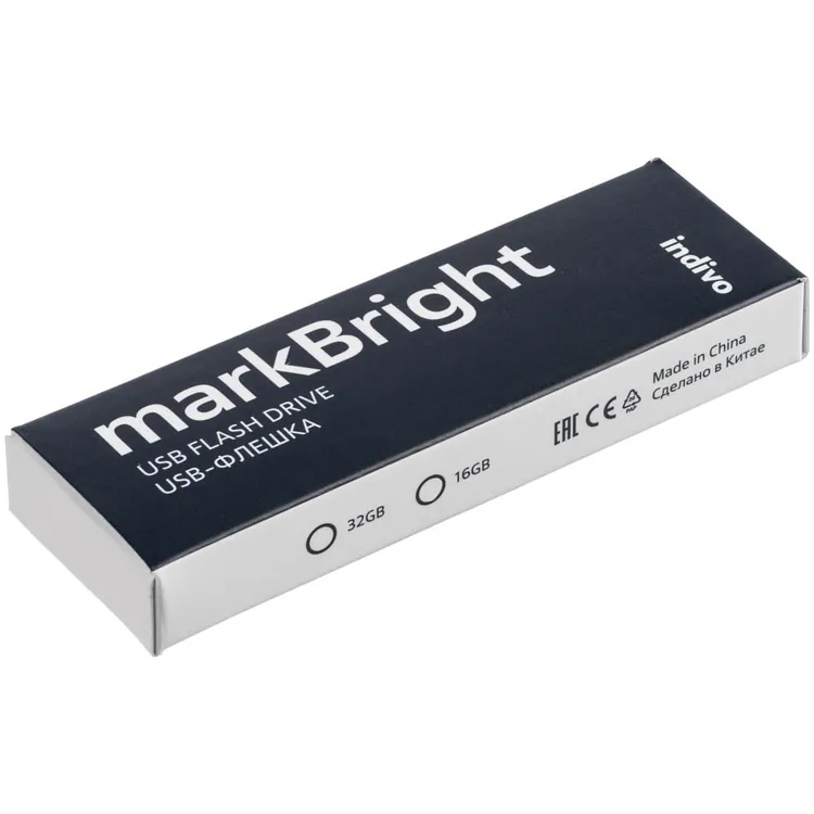 Флешка markBright с белой подсветкой, 16 Гб арт.21022.66