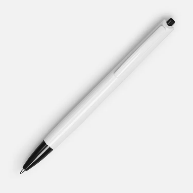 Ручка шариковая Tick, белая с черным арт.15906.63