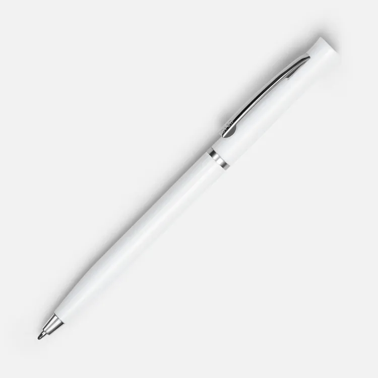 Ручка шариковая Euro Chrome, белая арт.4478.60