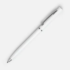 Ручка шариковая Euro Chrome, белая арт.4478.60