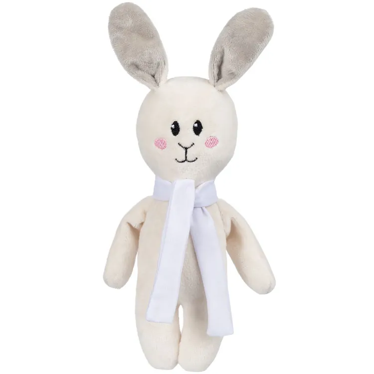 Мягкая игрушка Beastie Toys, заяц с белым шарфом арт.12989.01