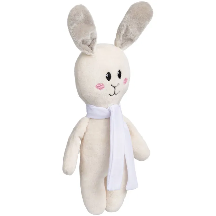 Мягкая игрушка Beastie Toys, заяц с белым шарфом арт.12989.01
