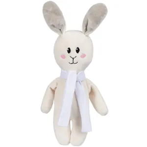 Мягкая игрушка Beastie Toys, заяц с белым шарфом арт.12989.01