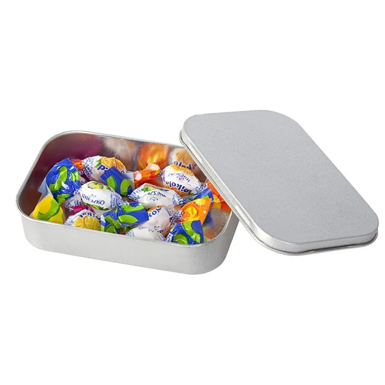 Коробка Pragmax S, прямоугольная, серебристая арт.5588