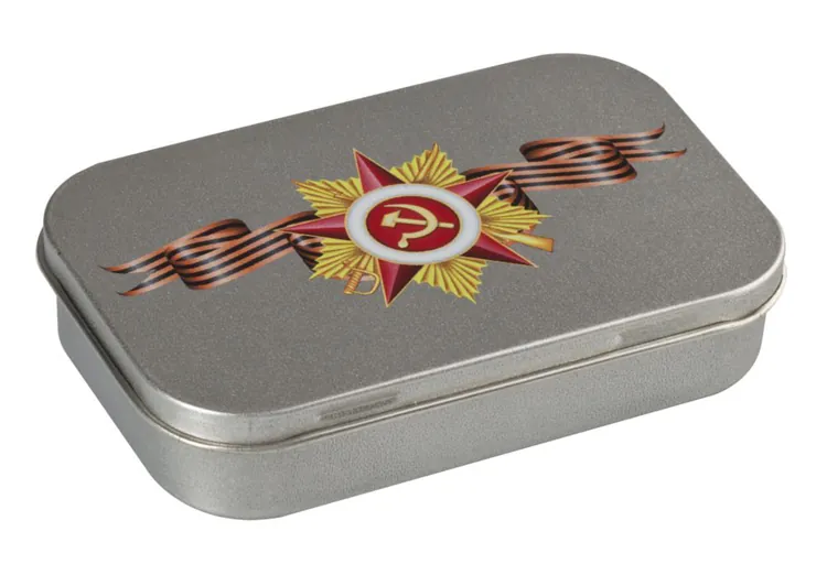 Коробка Pragmax S, прямоугольная, серебристая арт.5588