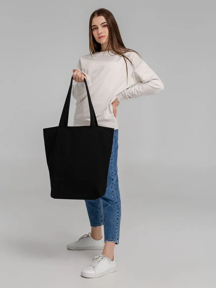 Сумка для покупок на молнии Shopaholic Zip, черная арт.11683.33