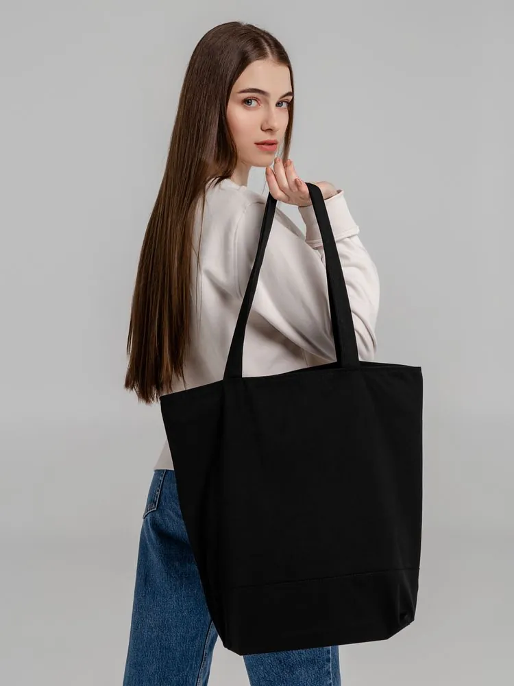 Сумка для покупок на молнии Shopaholic Zip, черная арт.11683.33