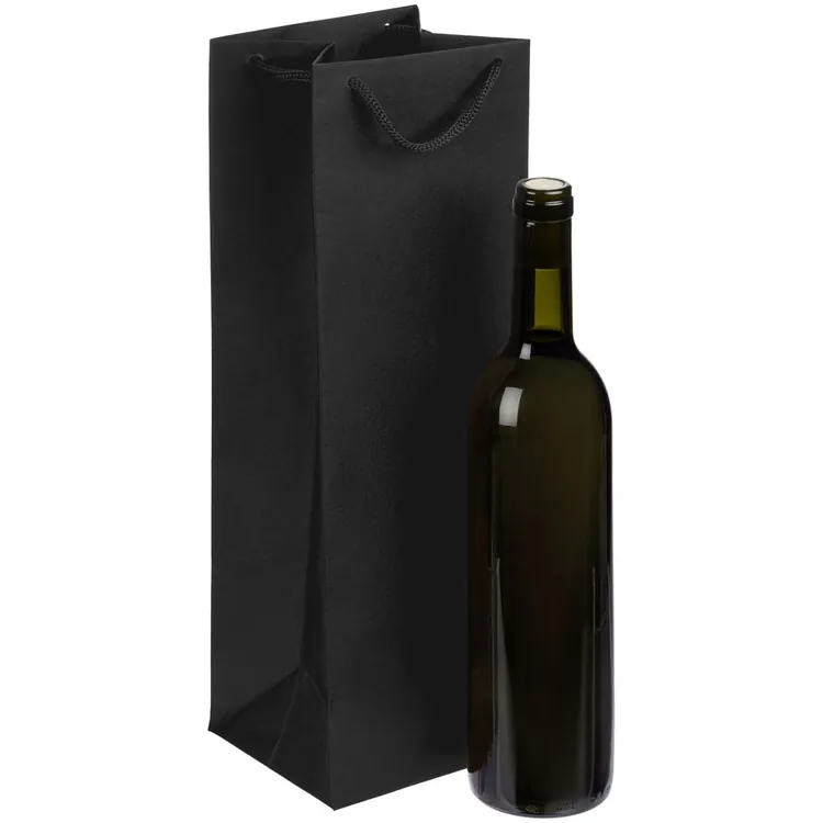 Пакет под бутылку Vindemia, черный арт.75556.30