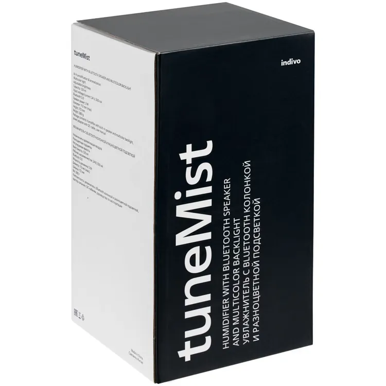 Увлажнитель с колонкой и подсветкой tuneMist, белый арт.13169.60
