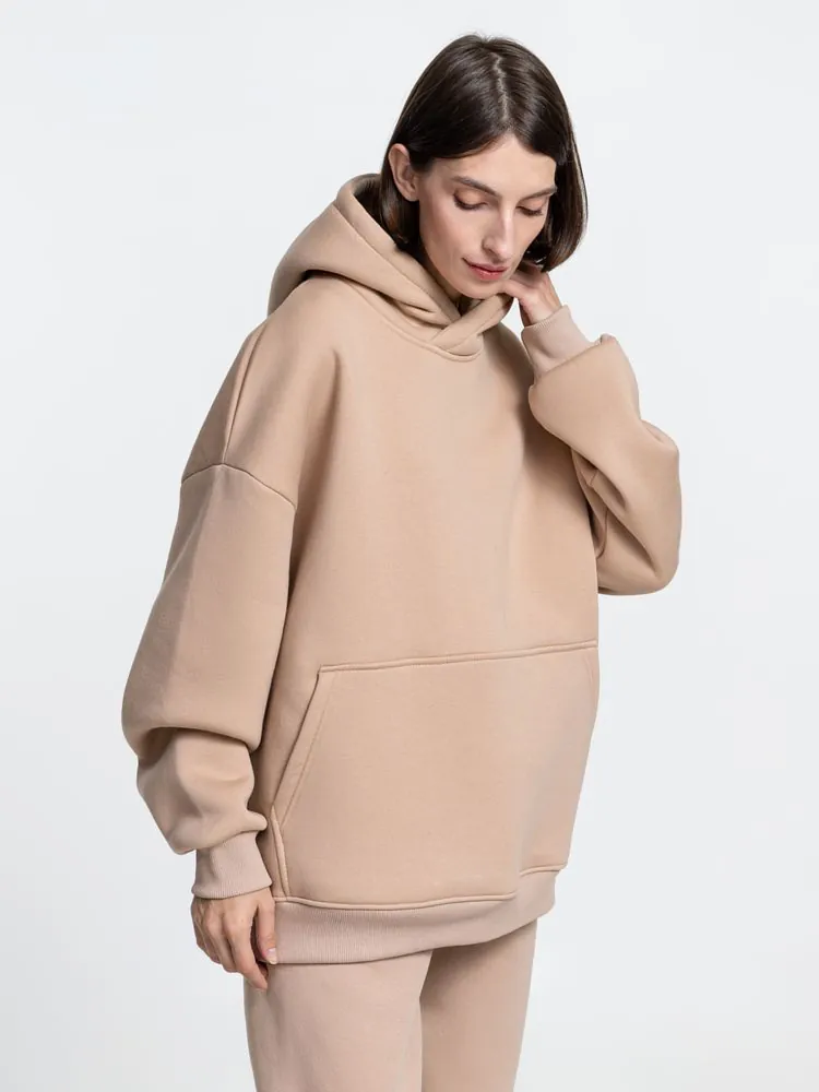 Худи Kulonga Oversize, бежевое арт.14101.10