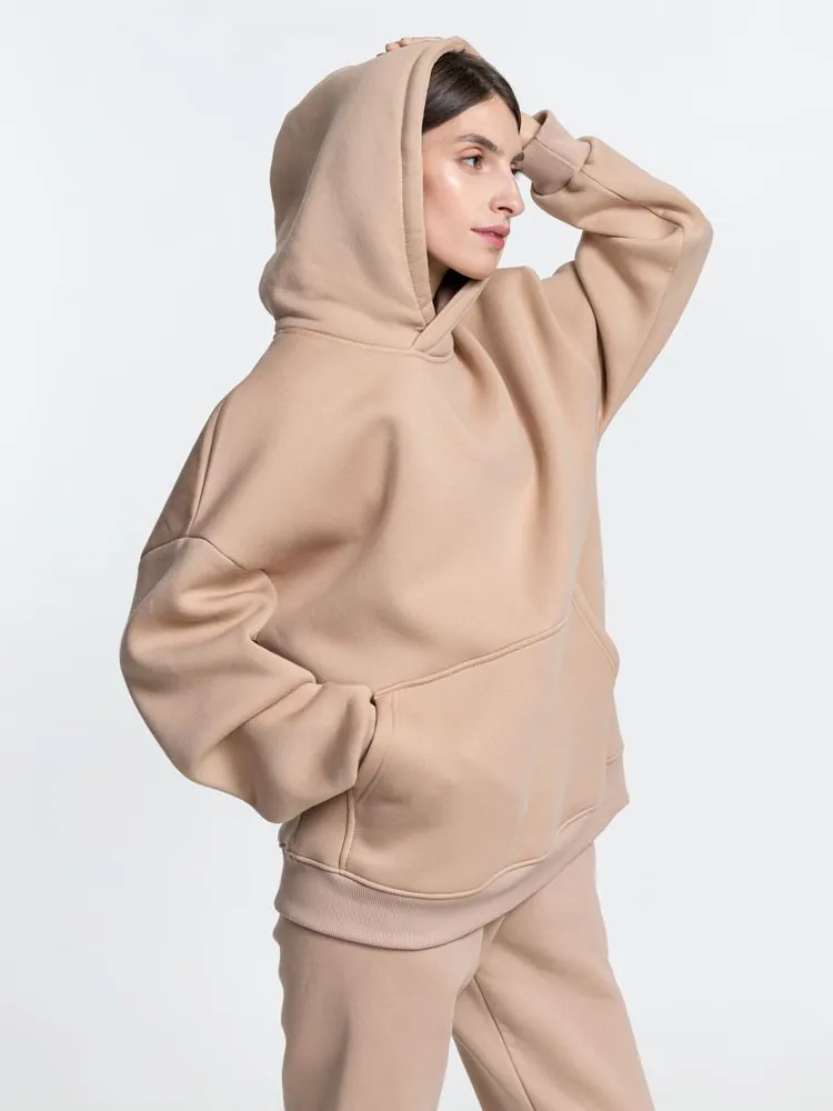 Худи Kulonga Oversize, бежевое арт.14101.10