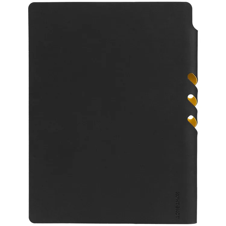 Ежедневник Flexpen Black, недатированный, черный с желтым арт.13087.38
