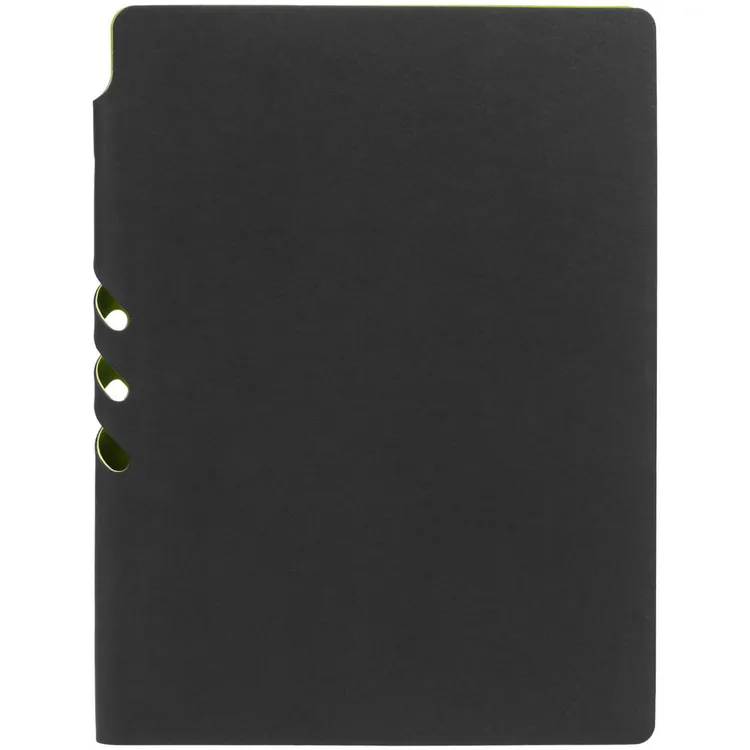 Ежедневник Flexpen Black, недатированный, черный с зеленым арт.13087.39
