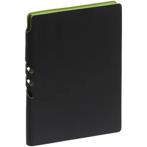 Ежедневник Flexpen Black, недатированный, черный с зеленым арт.13087.39